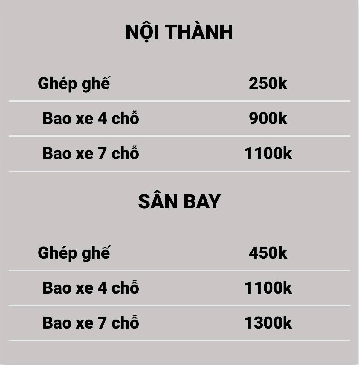 bang gia xe ghep Xe Ghép Nam Định - Hà Nội